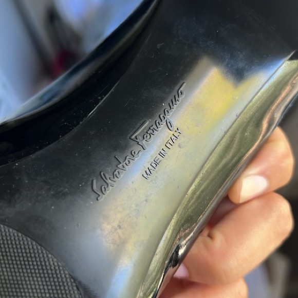 Black Patent leather Salvatore Ferragamo Heels - Picture 8 of 13